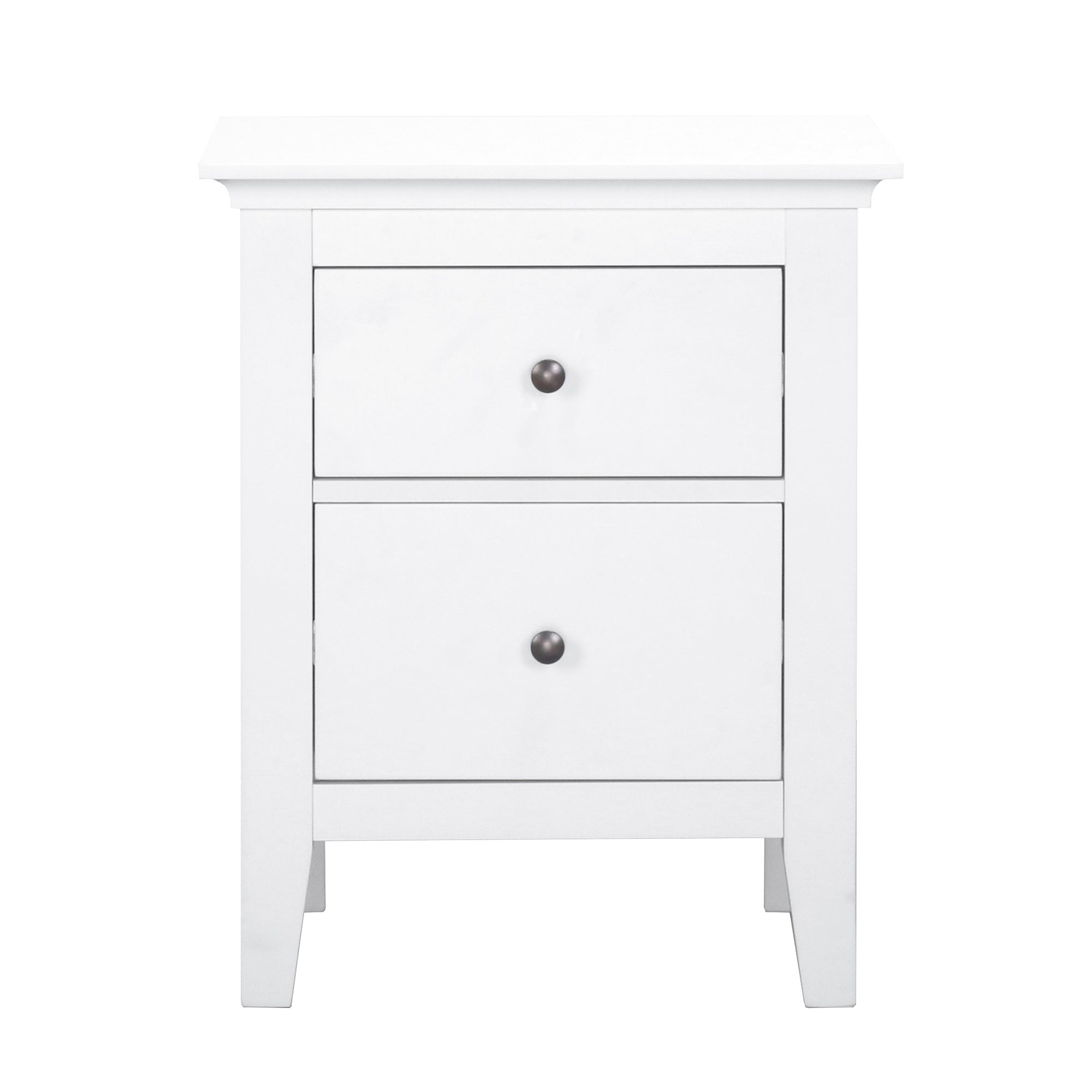 Lynton White Bedside Table White