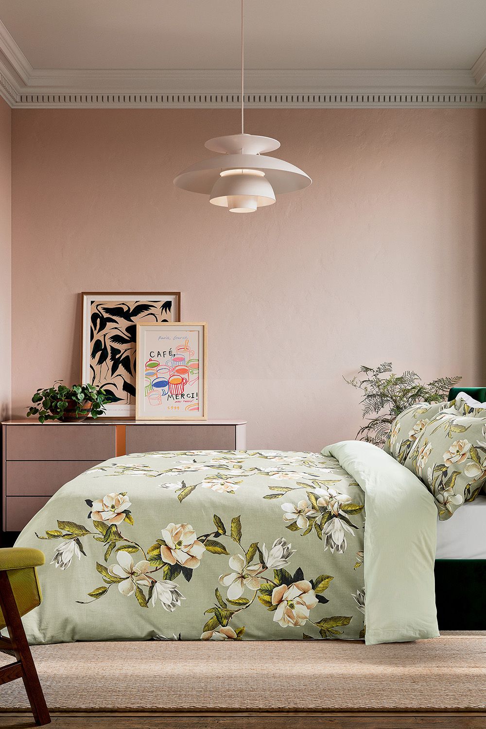 Ted Baker 'Opal Floral' Cotton Duvet Cover Set in Green