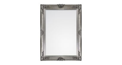 Eliot Large Rectangle Wall Mirror with Silver Frame - sofa.com