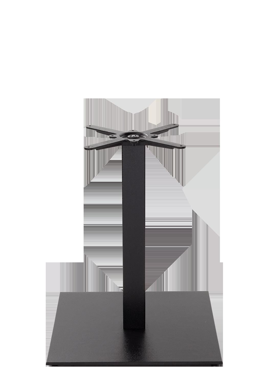 netfurniture Black Cast Iron Square Table Base - Extra Large - Height - 730 mm