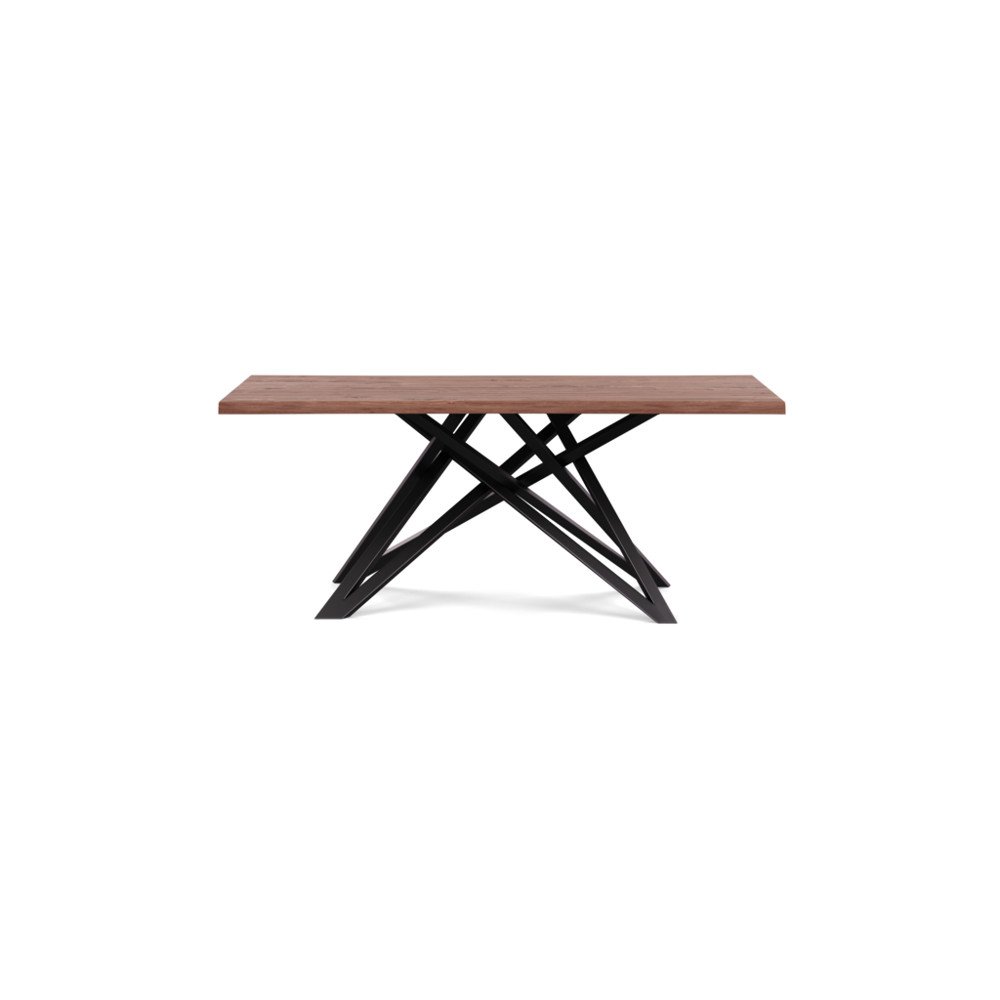 Heal's Vienna Dining Table 180x100cm Oiled Walnut Natural Edge Filled