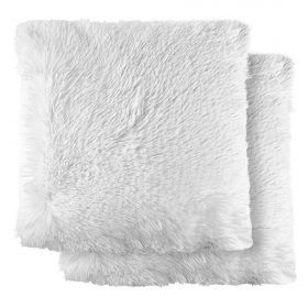 New Edge Blinds Teddy Cushion Cover in White