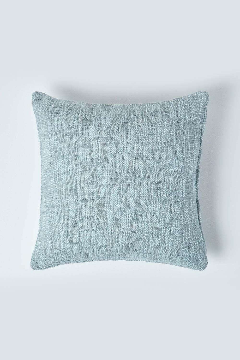 Homescapes Nirvana Cotton Cushion Cover in Grey