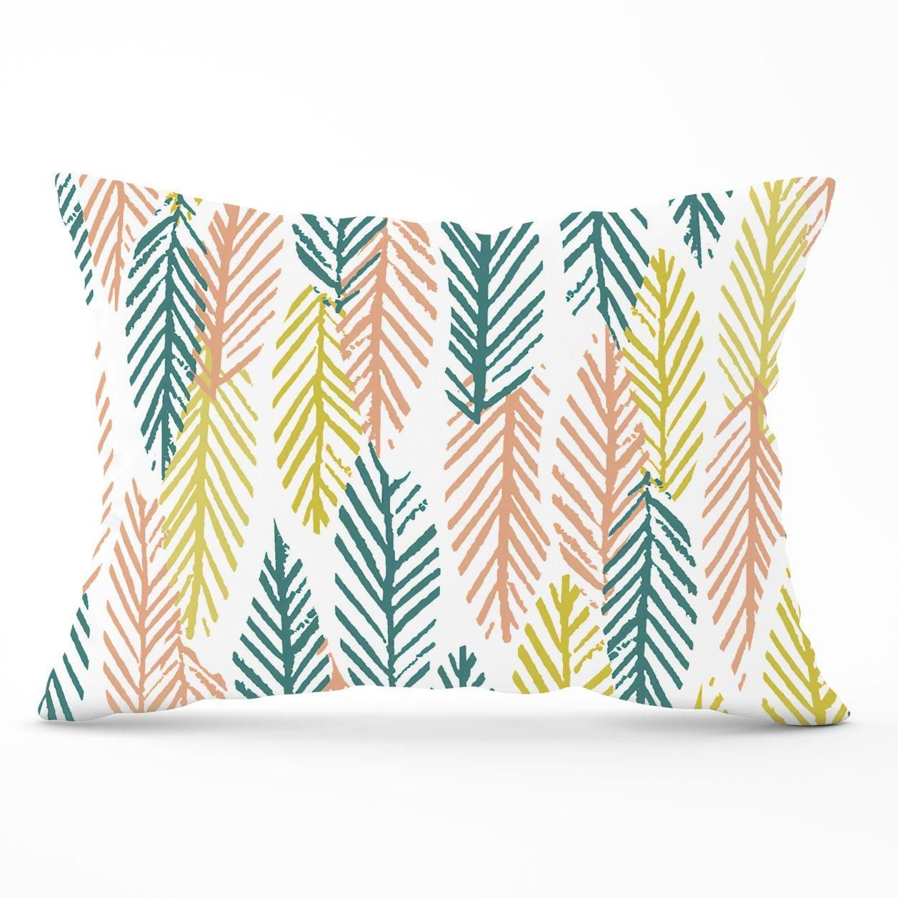 Warren Reed - Designer Scandinavian Style Foliage Cushions in Green