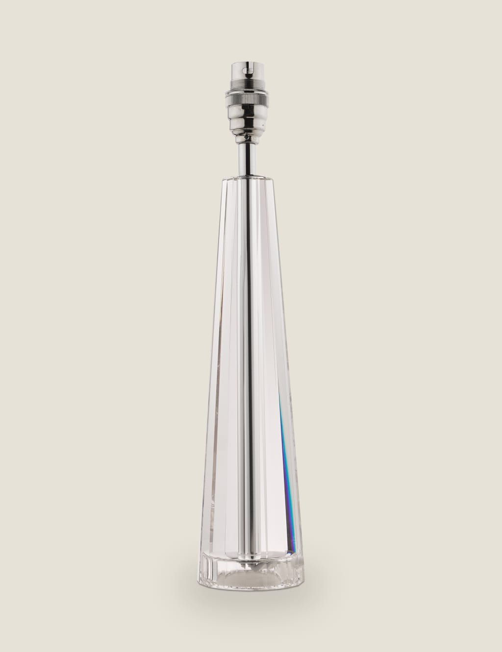 Laura Ashley Blake Glass Table Lamp Base Silver