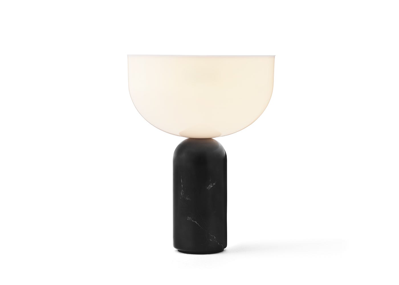 New Works Kizu LED Portable Table Lamp Black Marble