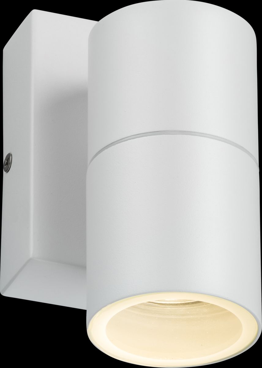 Netlighting GU10 Fixed Single Wall Light with Photocell Sensor White 230V IP54 20W
