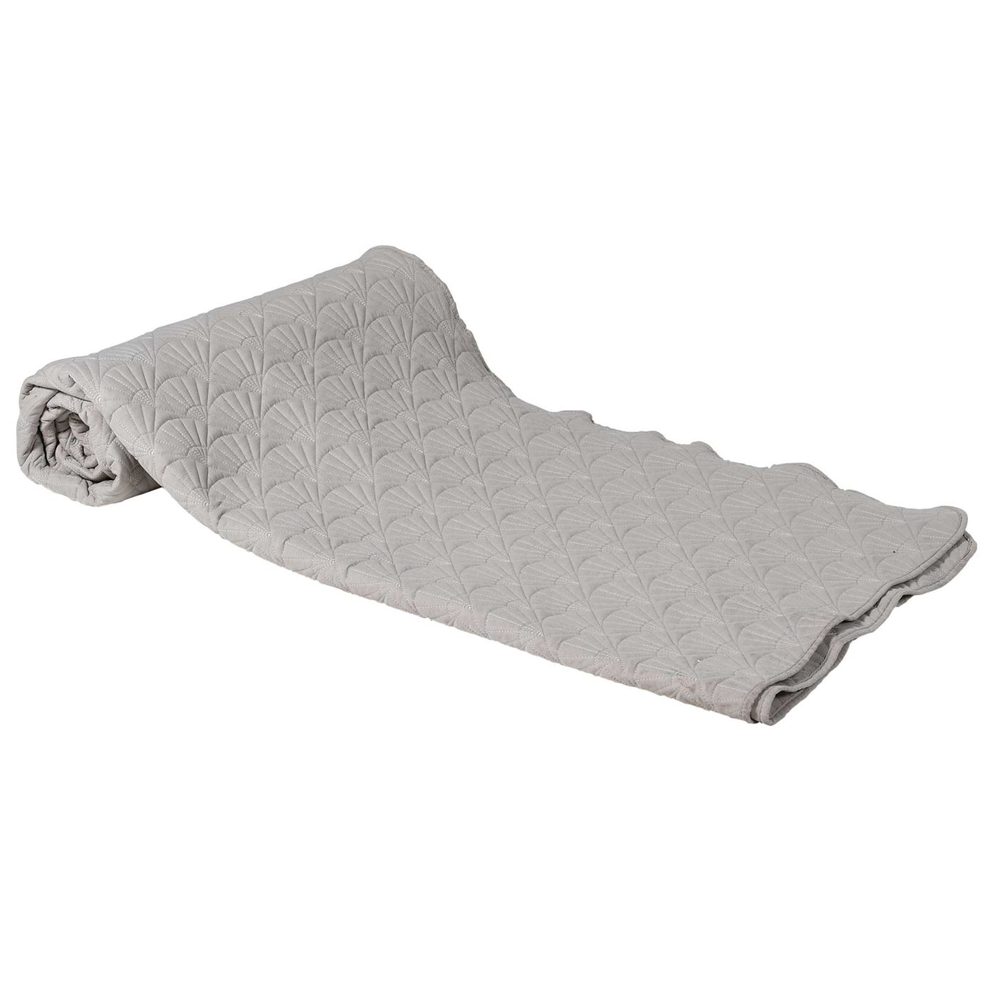 Fan Design Throw, Grey