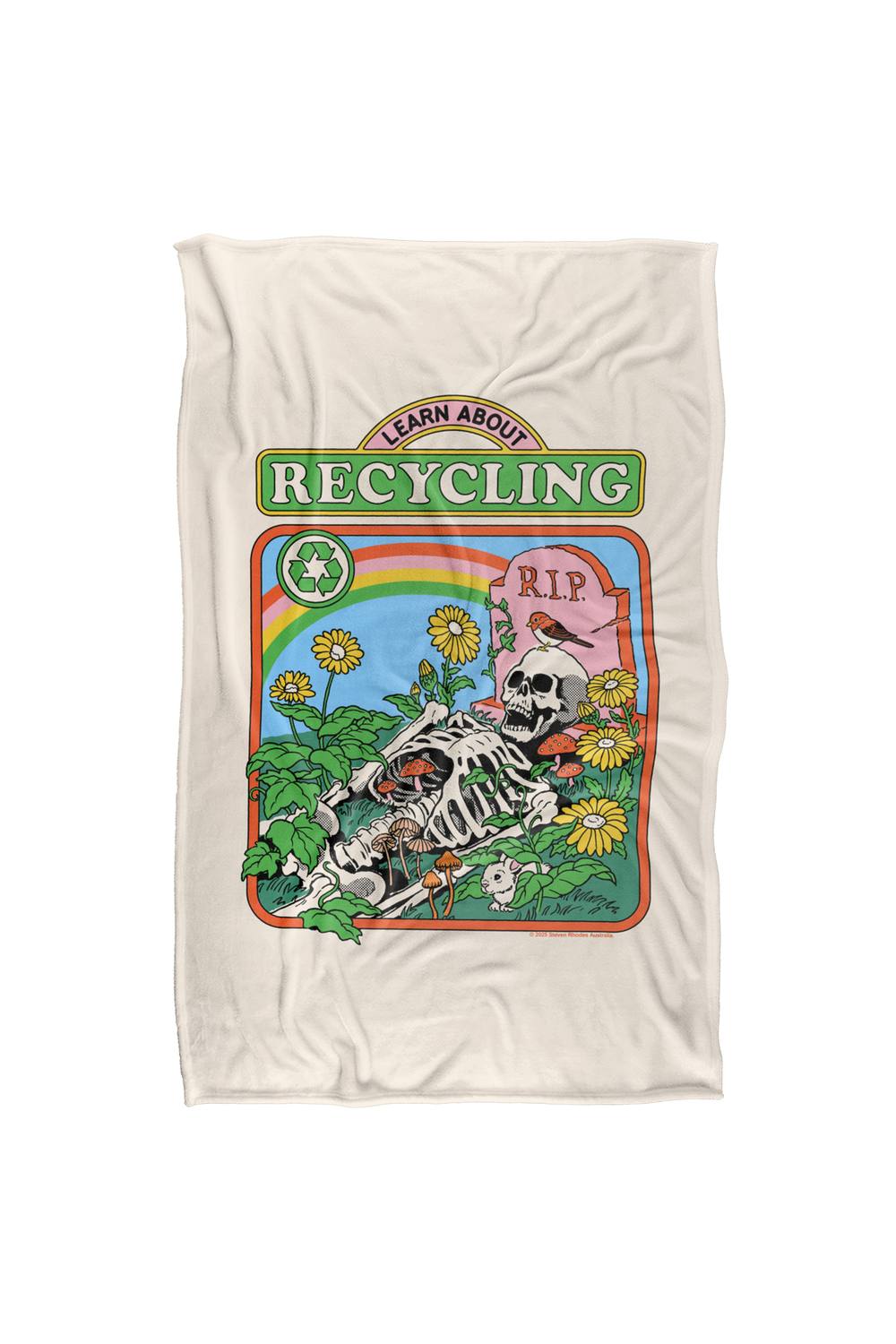 Steven Rhodes Learn About Recycling Silky Super Soft Throw Blanket