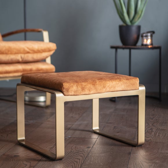 Return - Cosette Footstool Ochre, Ochre