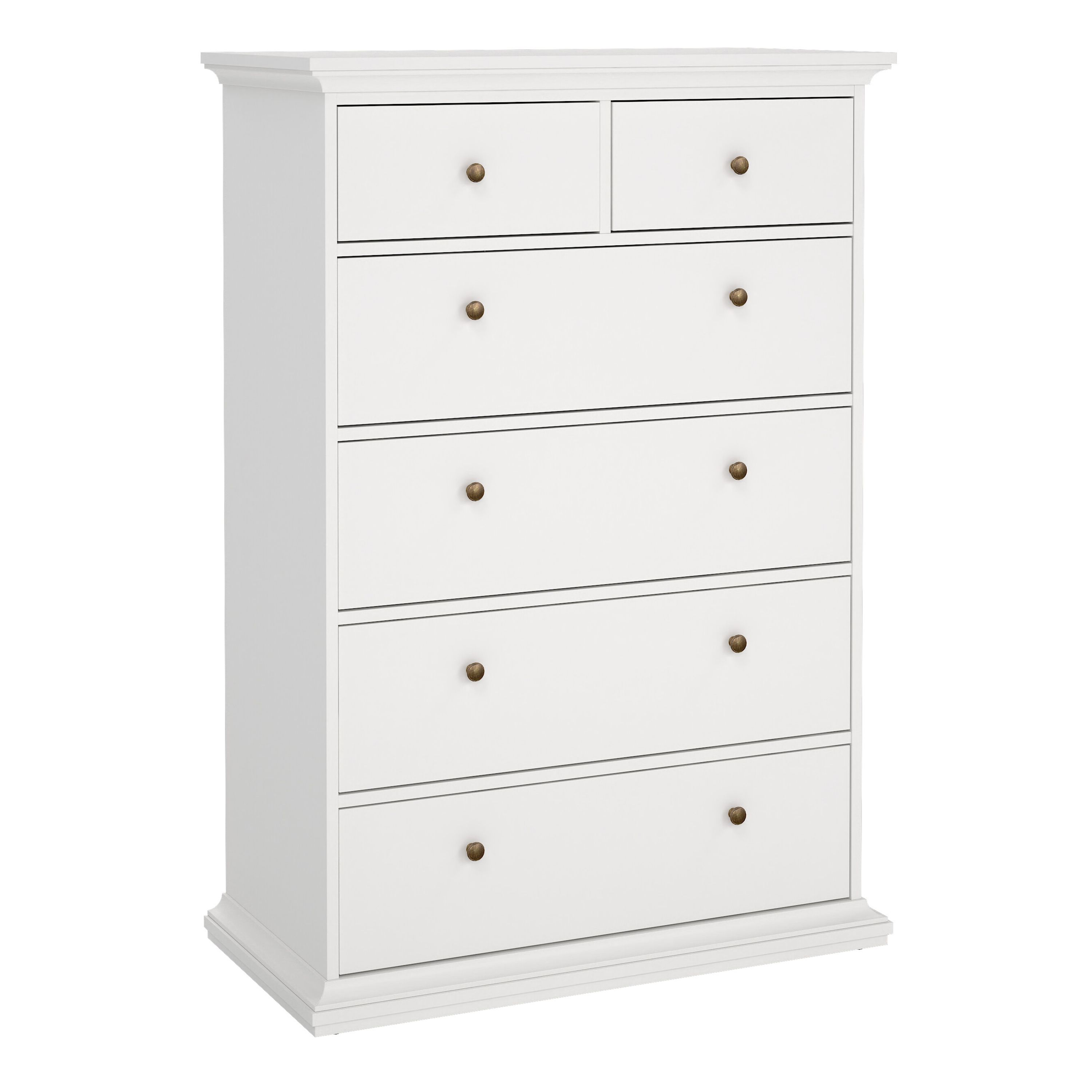 Furniture To Go Paris Chest of 6 Drawers in White