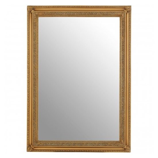 Zelman Wall Bedroom Mirror In Antique Gold Frame
