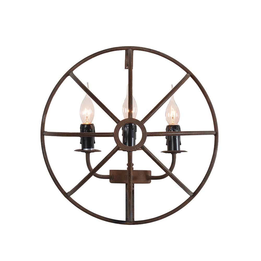 Timothy Oulton Gyro Sconce, Antique Rust