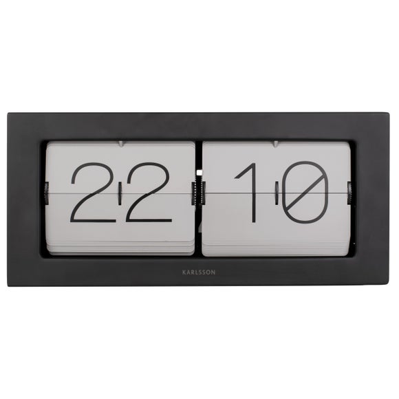 Karlsson XL Boxed Flip Mantel Clock