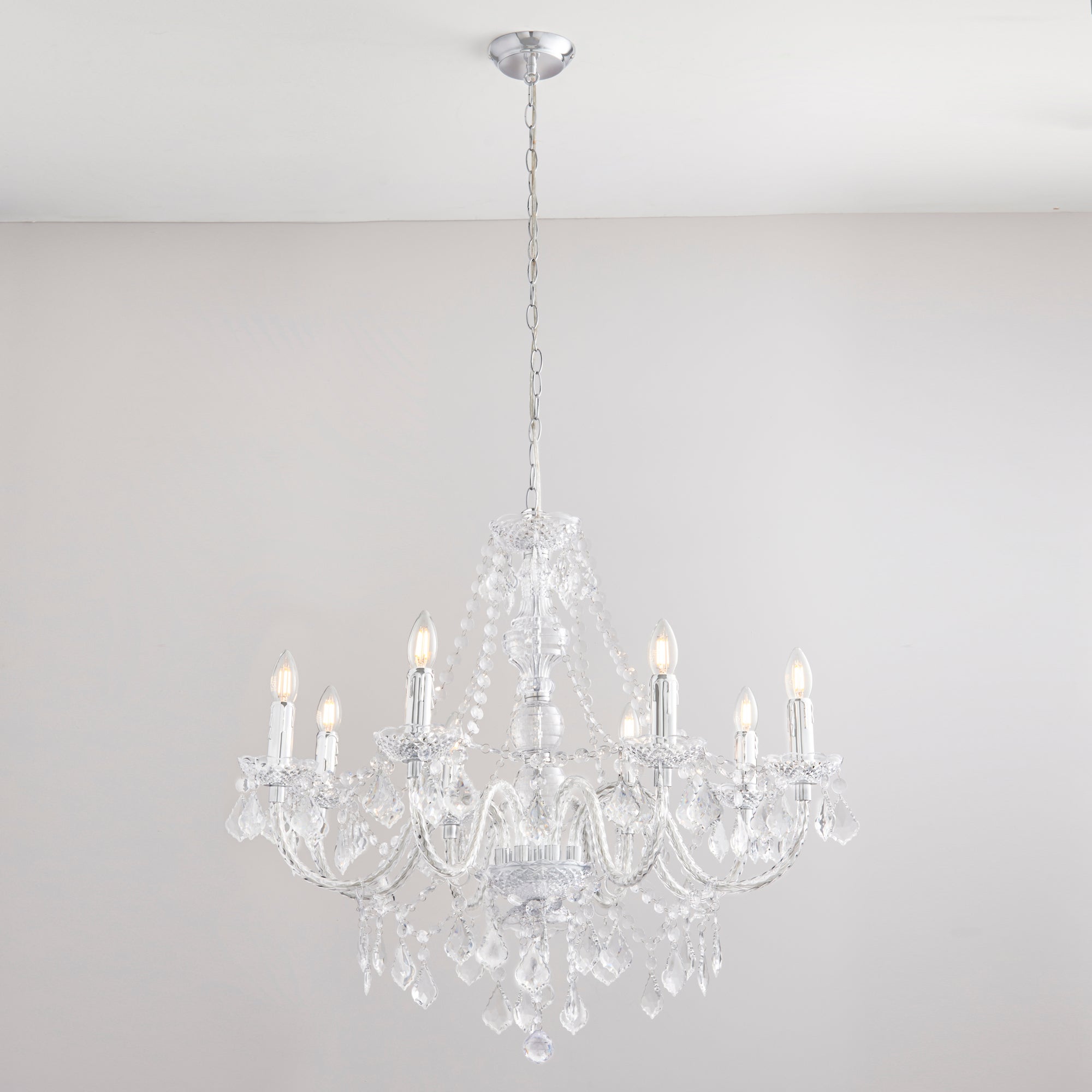 Vogue Clarence 8 Light Chandelier Chrome