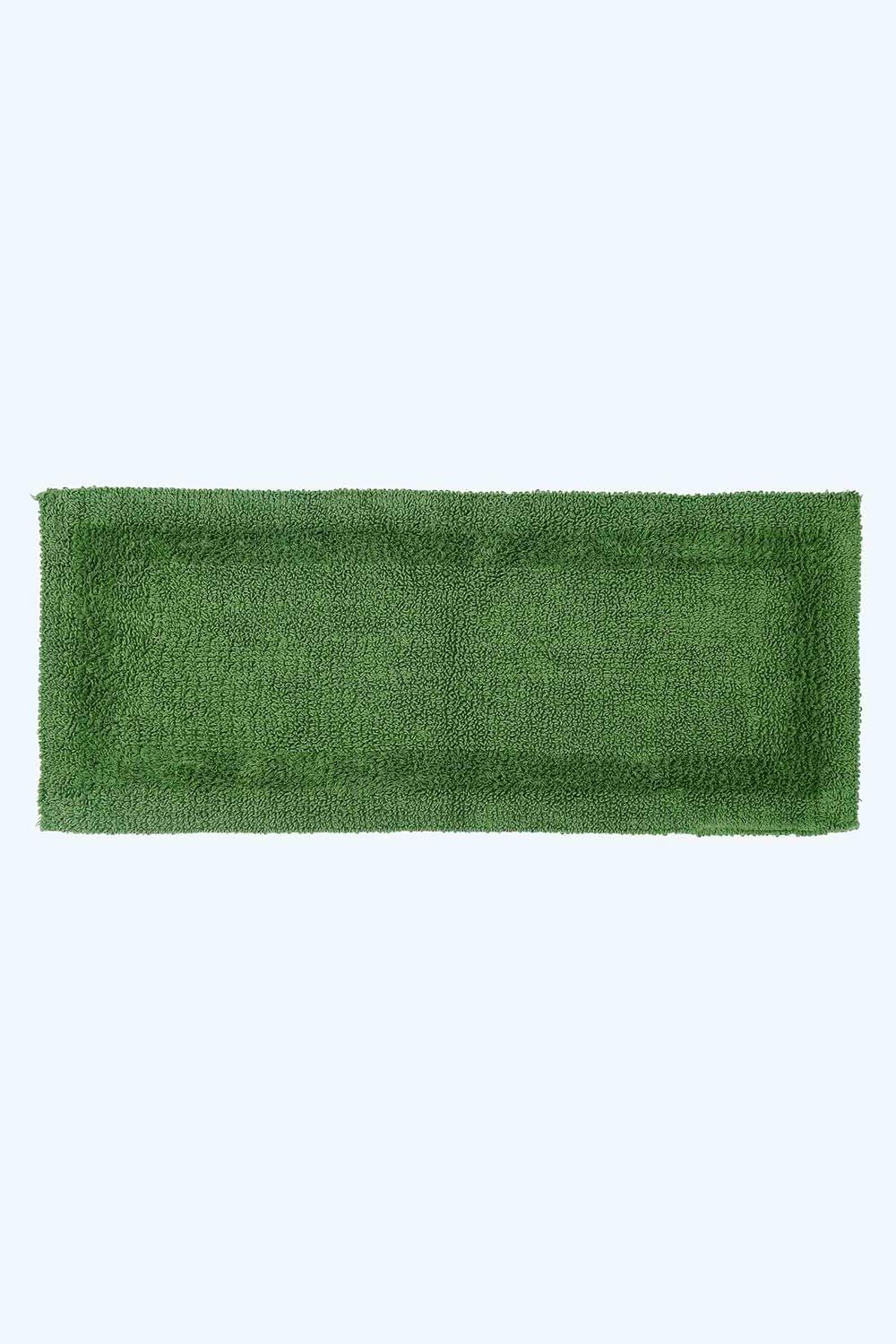 Homescapes Luxury Bath Mat Runner Reversible 1600GSM 100% Cotton, 40 x 100cm Long in Light Green
