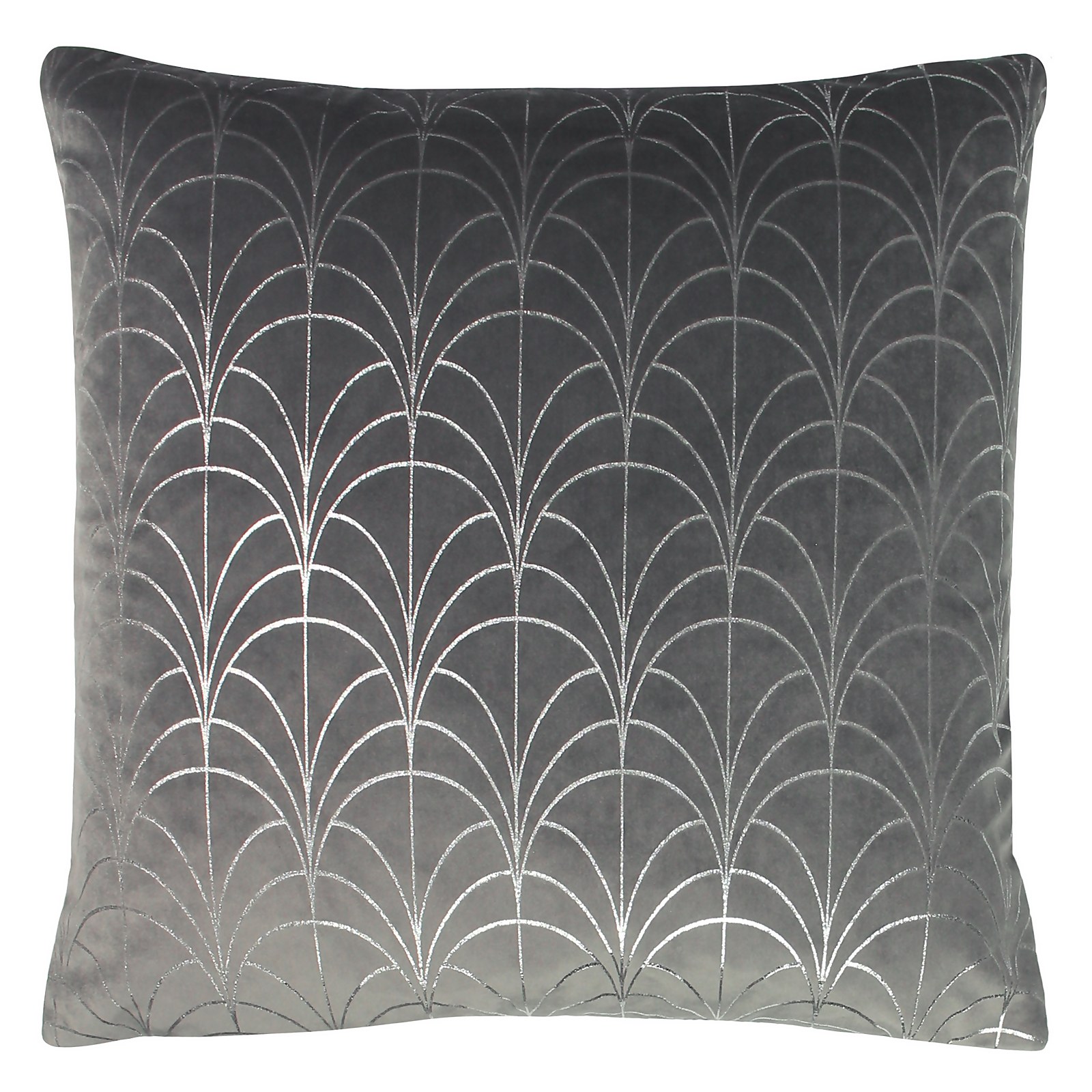 Geo Foil Deco 45x45cm - Charcoal