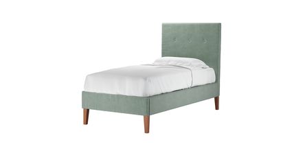 Avery 130cm Single Bed in Sage Smart Velvet - sofa.com