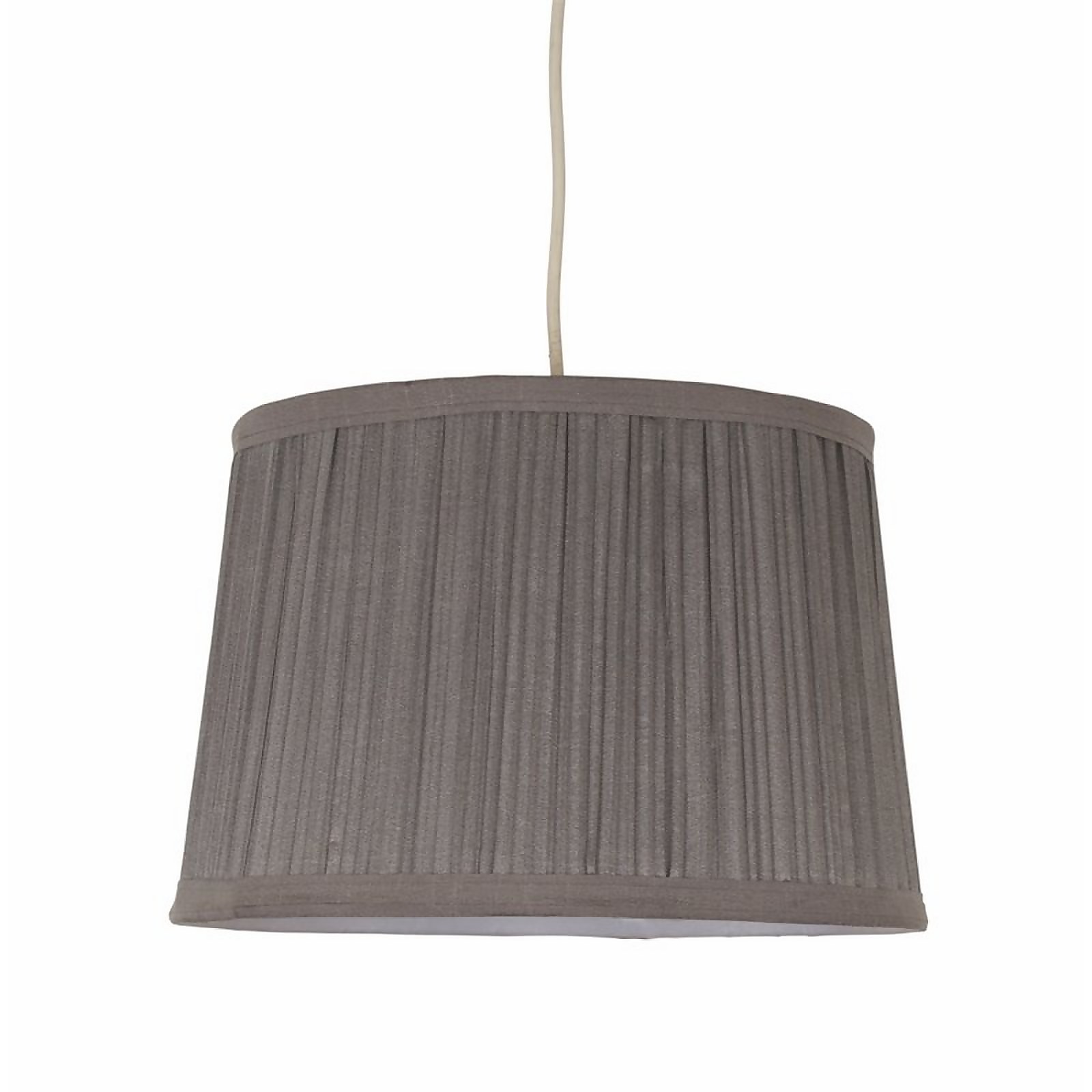 Freya Mushroom Pleat Lamp Shade - Taupe