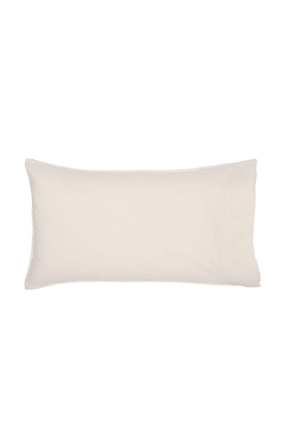 Murmur 'Linen Rich Plain Dye Still' Standard Pillowcase in Ivory