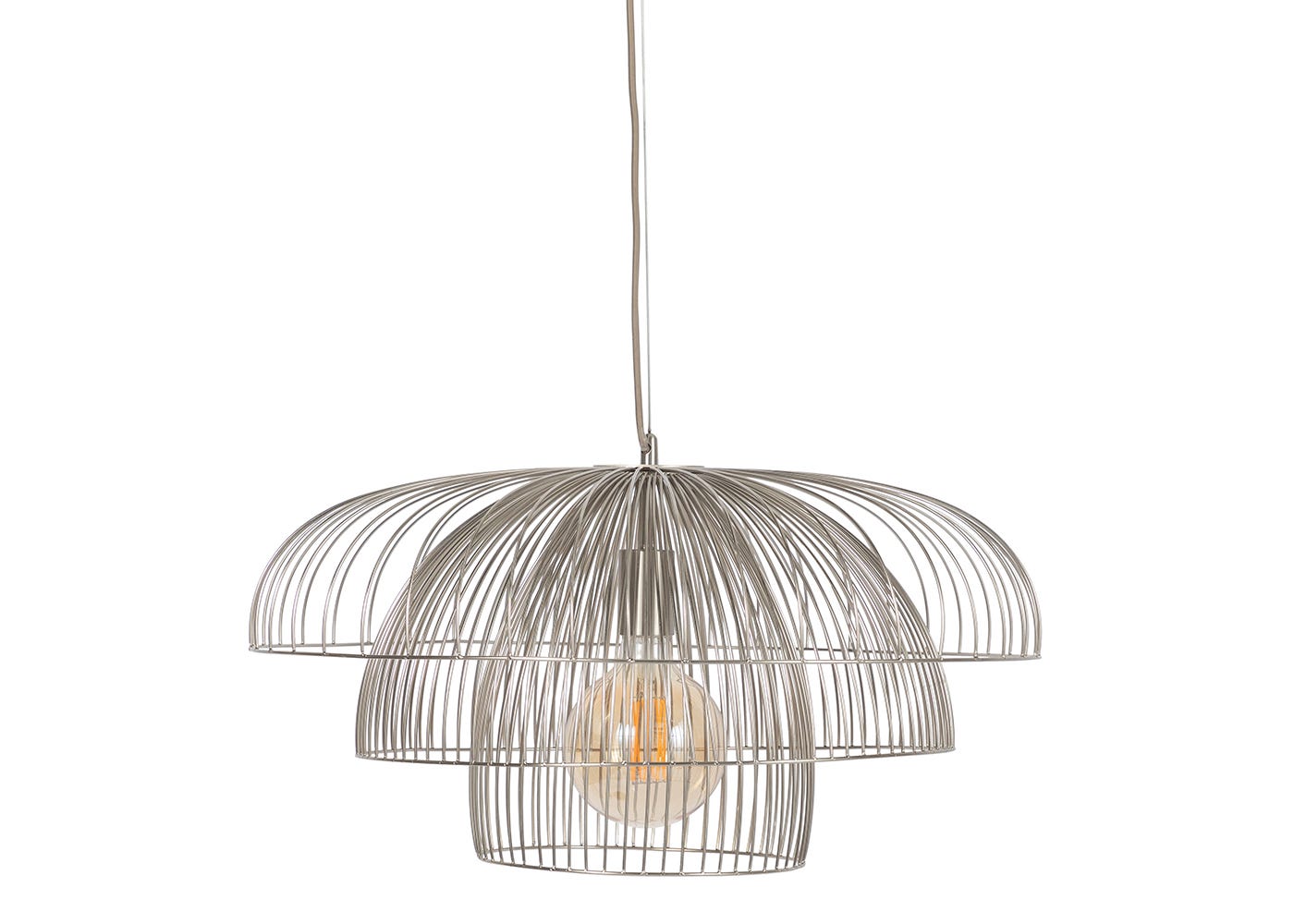 Heal's Makiko Pendant Light Brushed Steel