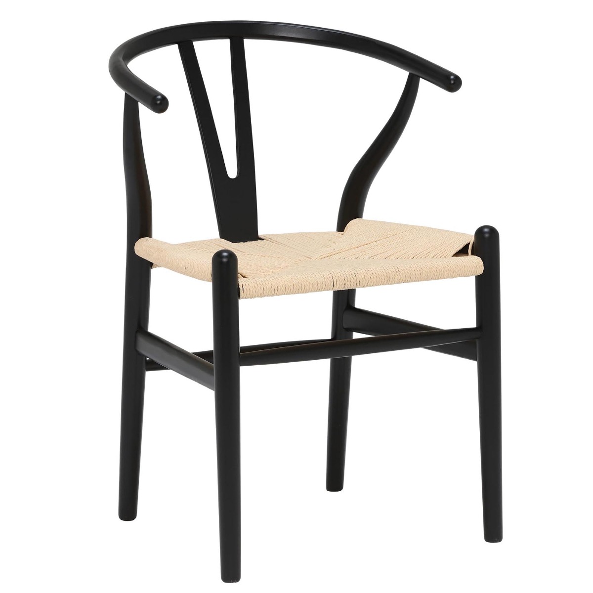 Hans Wishbone Dining Chair - Beige - Beech Wood - W57 x D52 x H75cm - Barker & Stonehouse