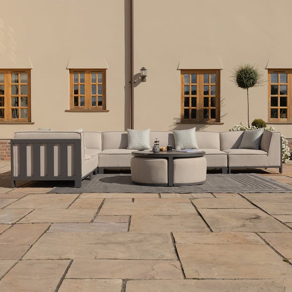Maze Ibiza Large Corner Garden Sofa Set with Round Coffee Table 6
