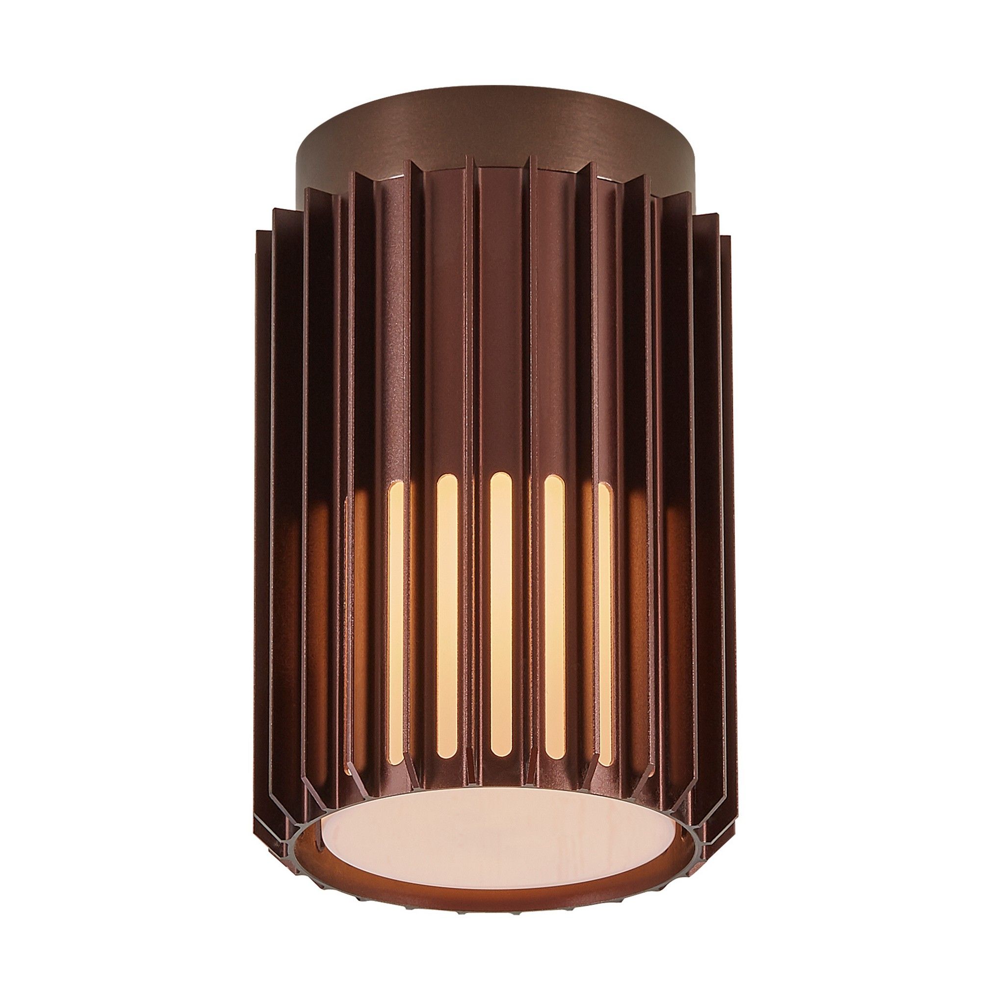 Nordlux Modern Outdoor Ceiling Light Brown Aluminium E27 Coastal/Marine Safe - Mains Powered, IP54