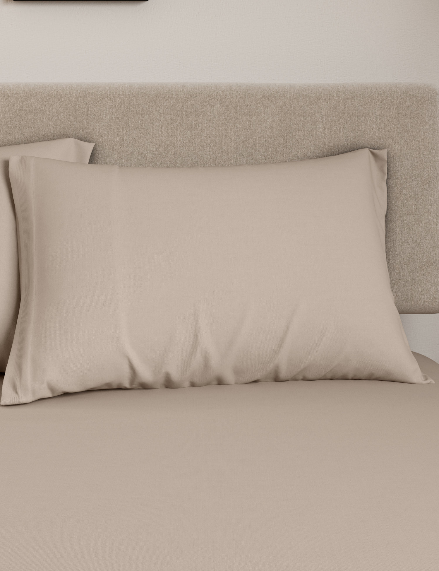 M&S Cotton Rich Deep Fitted Sheet & Pillowcase