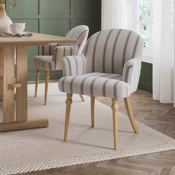Petit Dining Chair, Folkstone Stripe