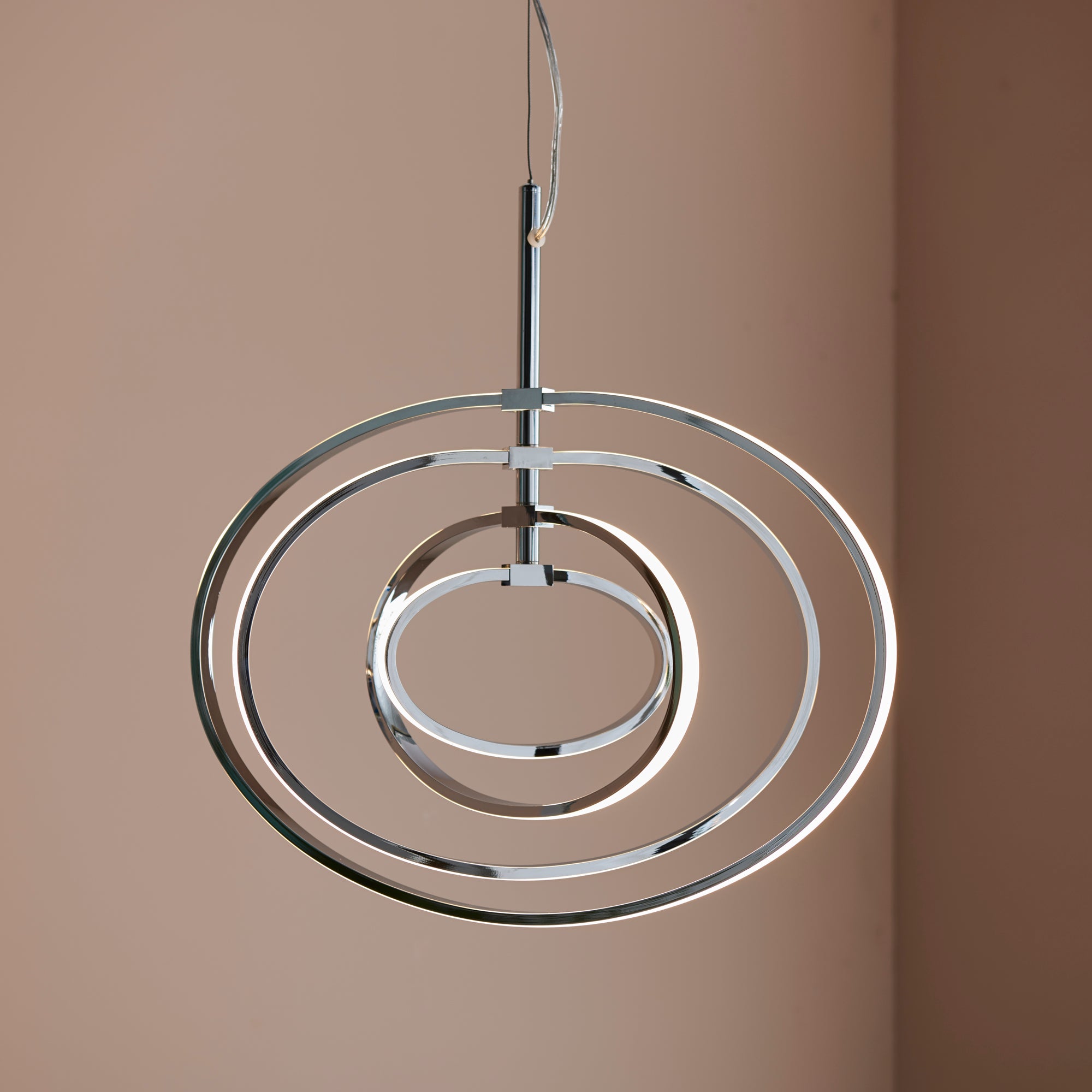 Vogue Atoka Integrated LED Pendant Fitting Chrome