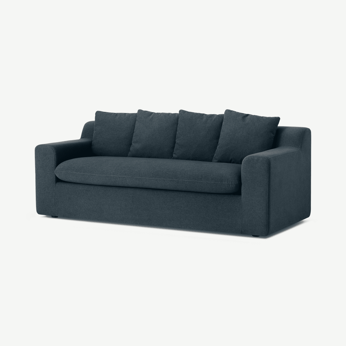 Benson Metal Action Sofa Bed, Aegean Blue Fabric