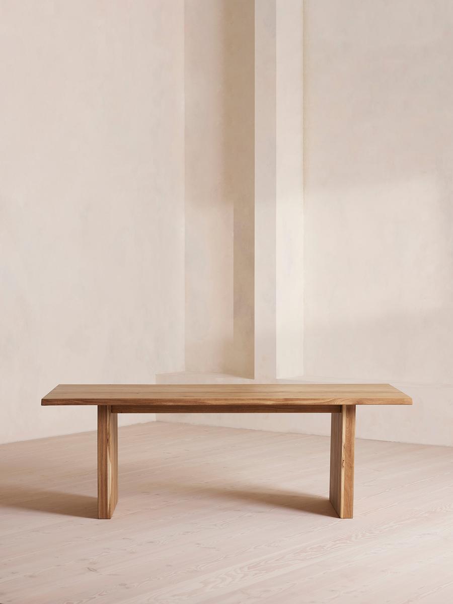 Matis Dining Table, Brown Oak 220cm