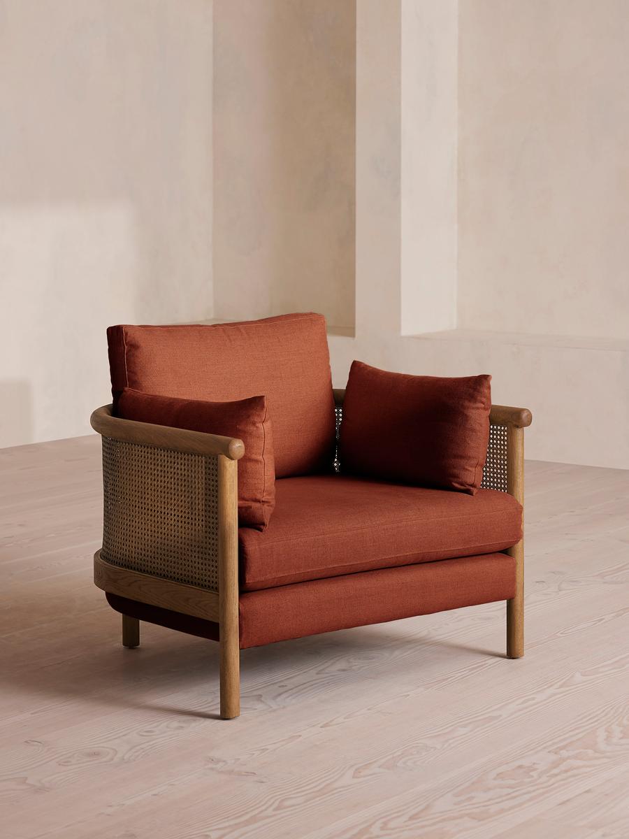 Sydney Armchair, Linen, Sienna