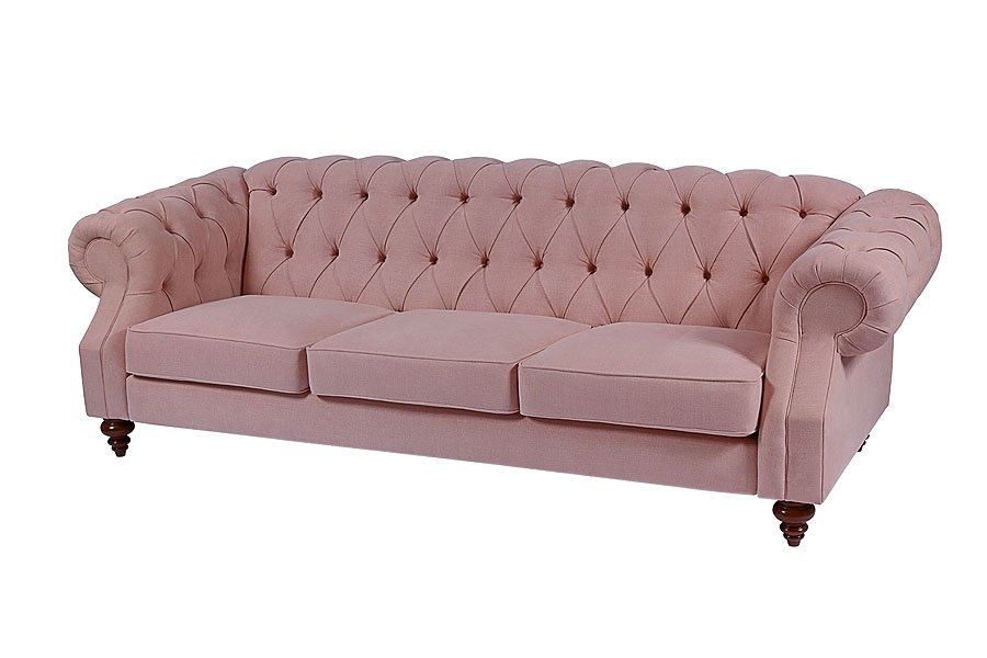 Buster 3 seat sofa Blush Pink