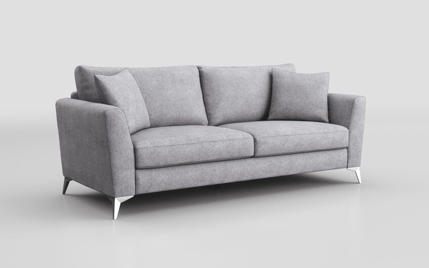 Grey Fabric Bosini 3 Seater Sofa