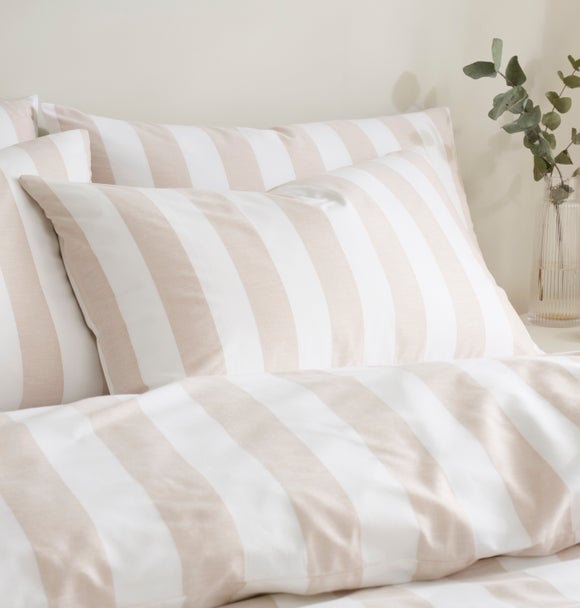 Maisie Woven Stripe 100% Cotton Standard Pillowcase Pair