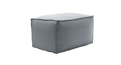 Isaac Small Rectangular Footstool in Sealion Smart Cotton - sofa.com