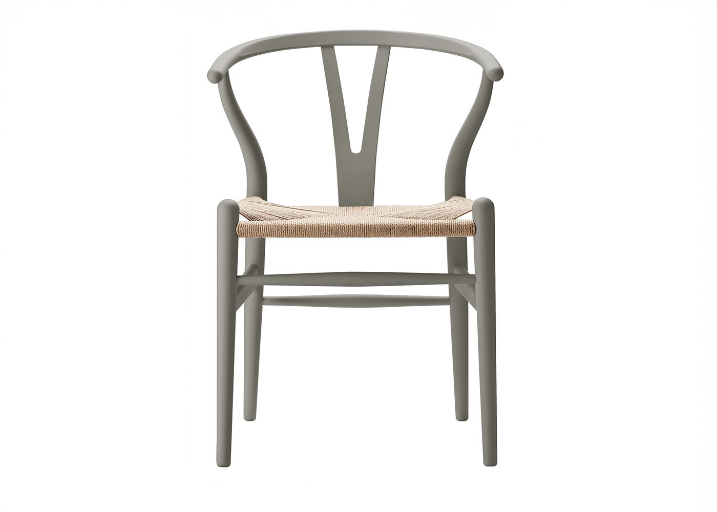 CH24 Wishbone Chair Soft Clay Beech Natural Cord
