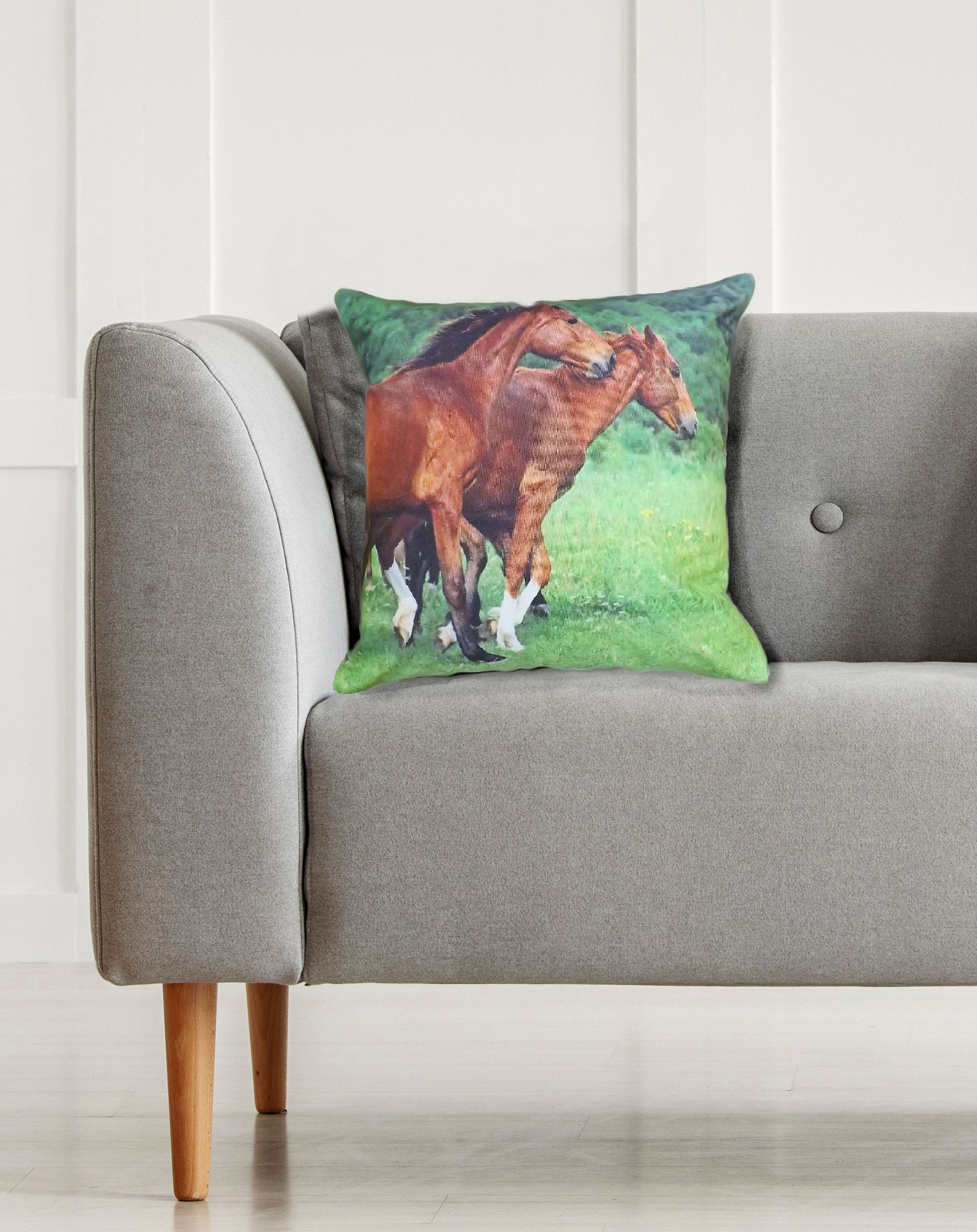Rapport Home Horse Cushion Cover (43x43 cm) Multi