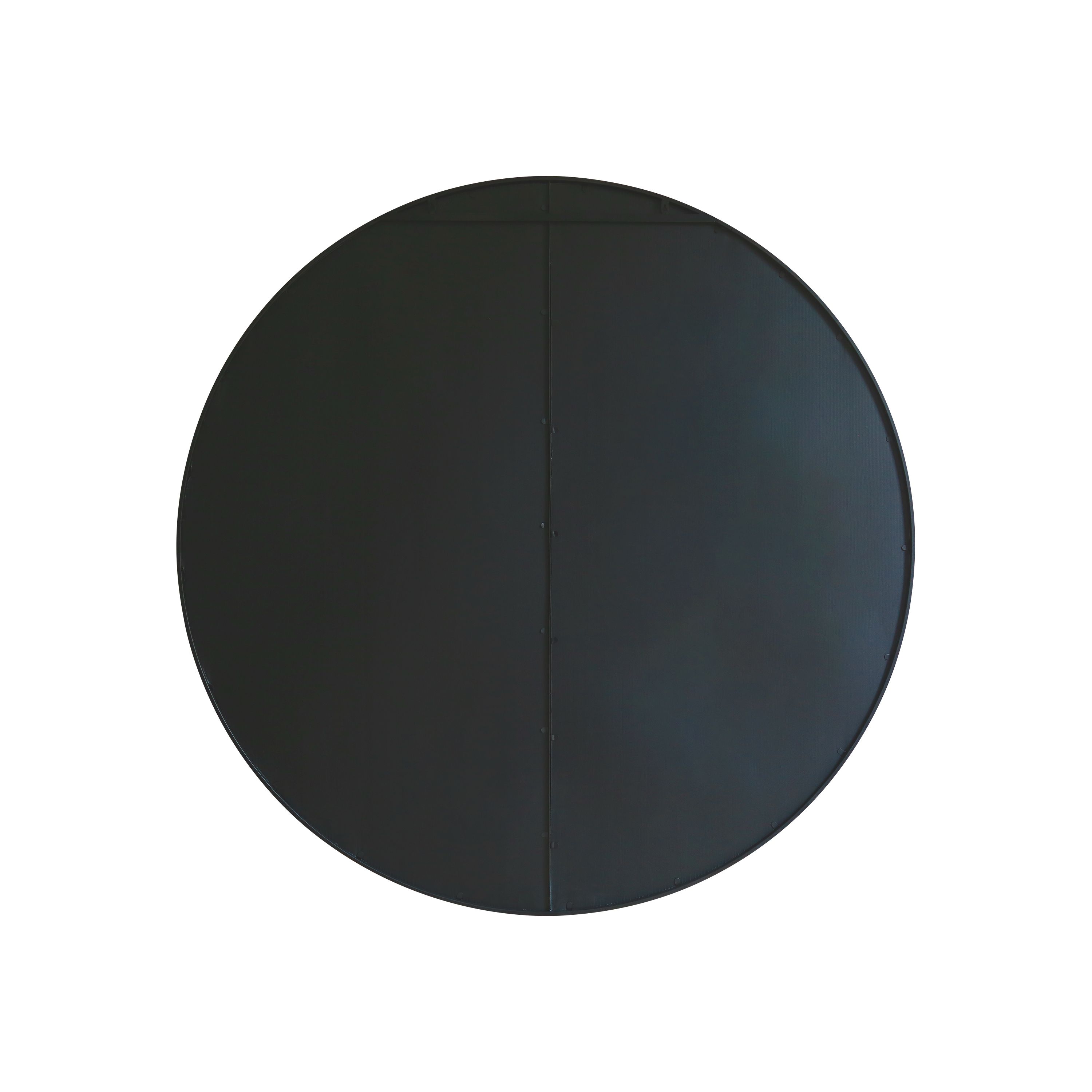 MirrorOutlet Black Large Circular Window Metal Garden Wall Mirror (180x180cm) 3