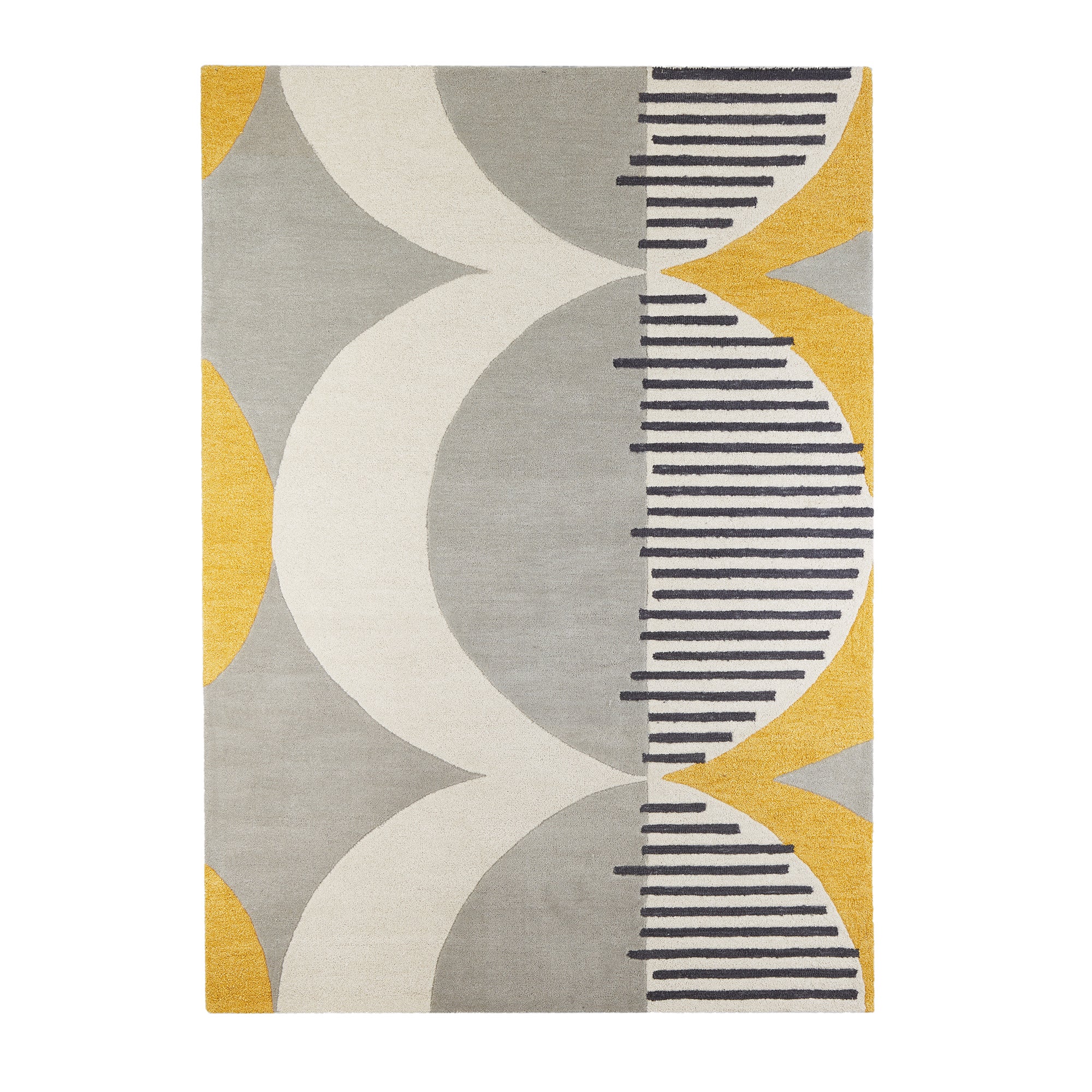 Elements Ochre Shield Wool Rug Ochre