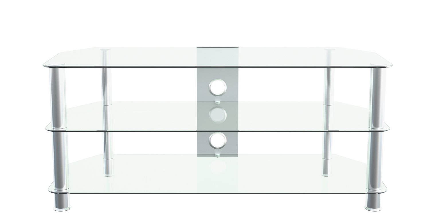 AVF Up To 55 Inch Glass TV Stand - Clear