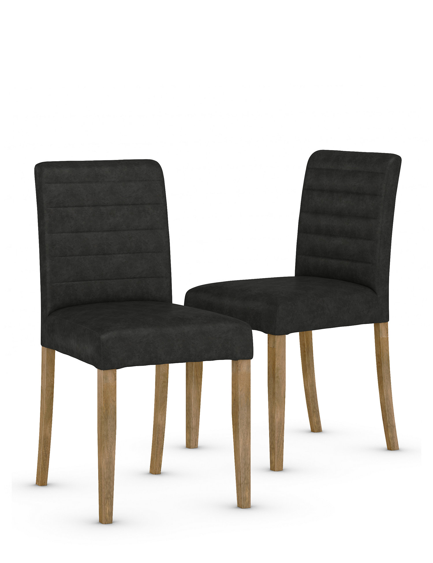 M&S Set of 2 Groove Dining Chairs