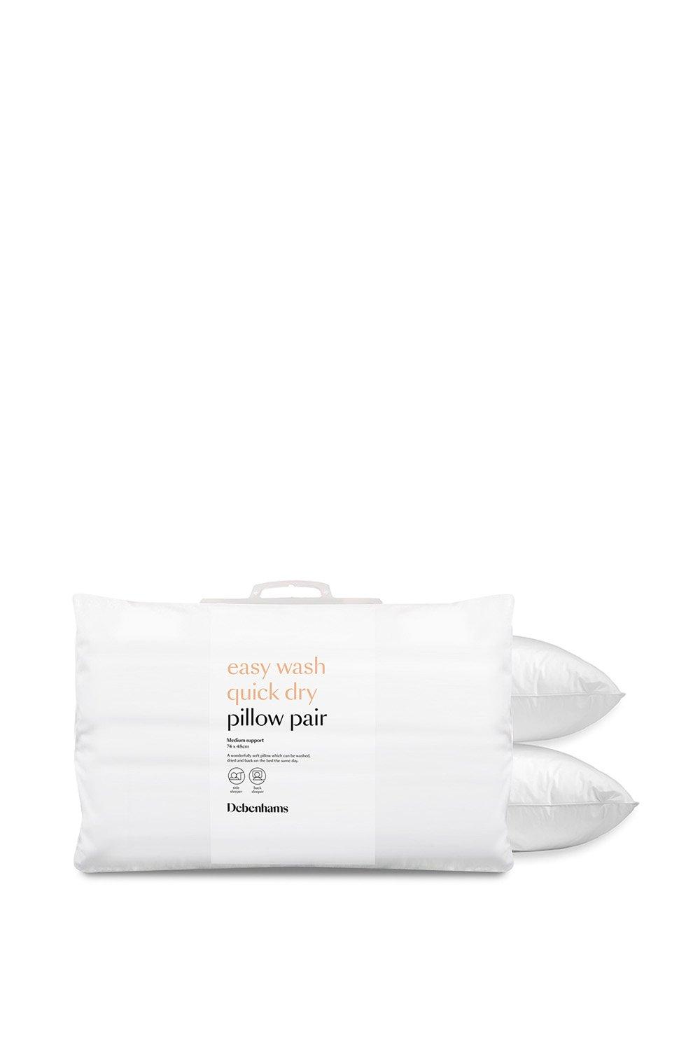 Easy Wash Quick Dry Pillow Pair