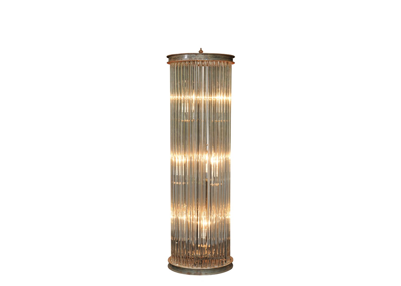 Timothy Oulton Rod Floor Lamp Natural Metal Short