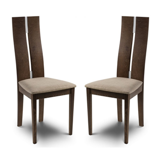 Cayman Solid Beech Dining Chair In Pair