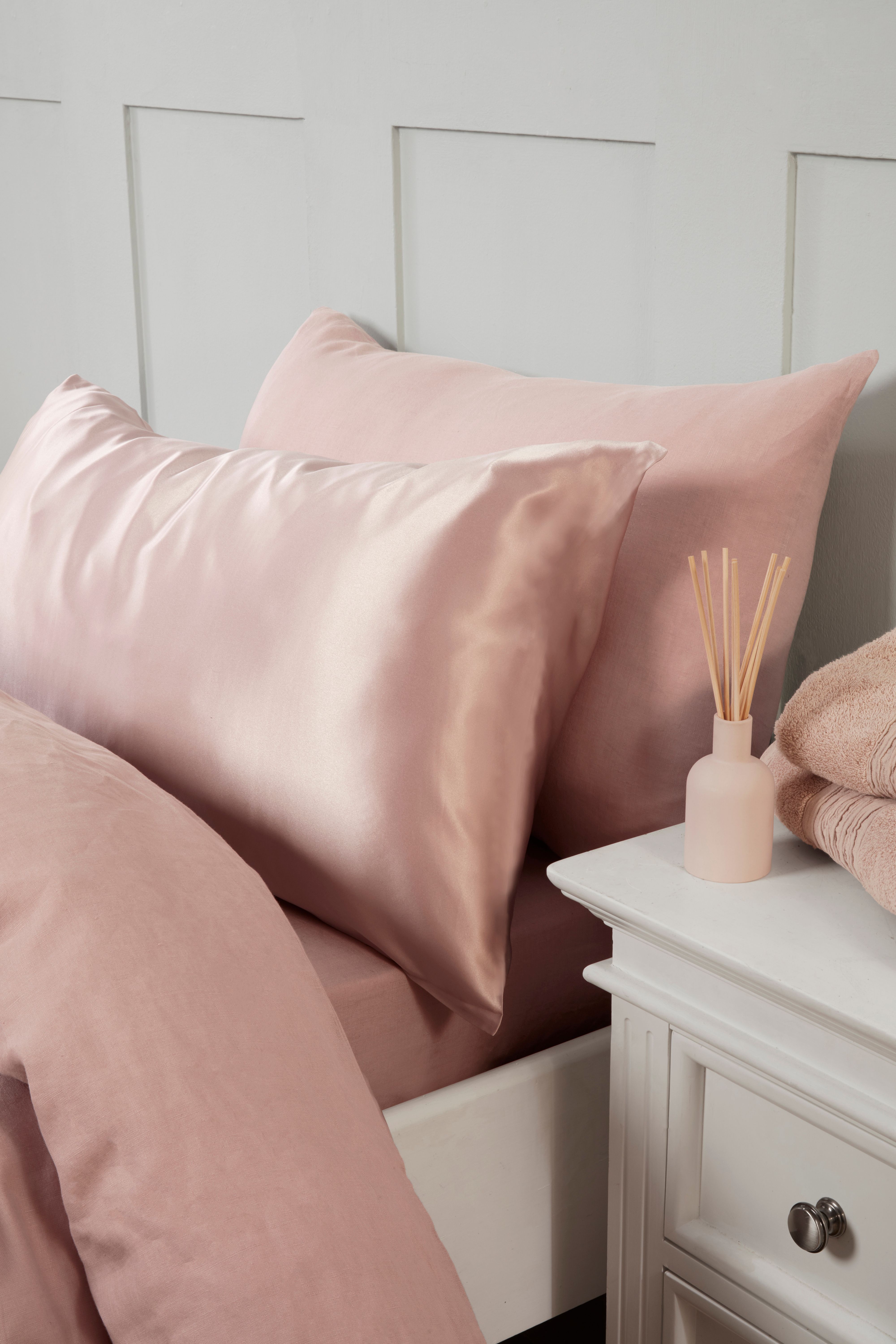 Silky Silks 100% Mulberry Silk Standard Pillowcase in Dusty Pink