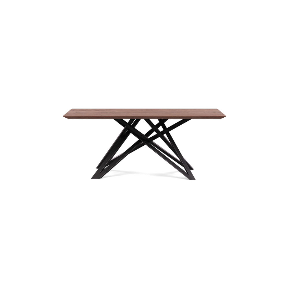 Heal's Vienna Dining Table 180x90cm Oiled Walnut Chamfered Edge Not Filled