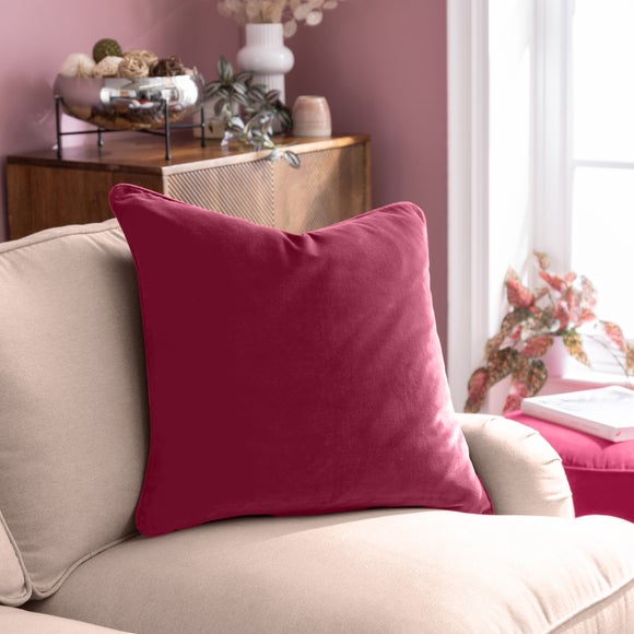 Clara Cotton Velvet Square Cushion